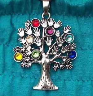 pendentif chakras arbre de vie