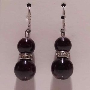 boucle d'oreille onyx