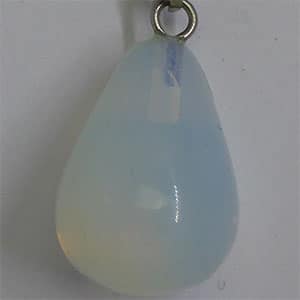 Pendule pendentif goutte eau courte opale