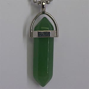 pendule pendentif reiki jade vert