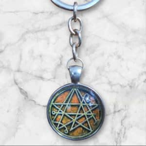 Porte-clefs cabochon sigil.