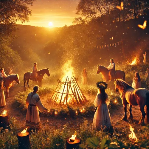 Rituels ancestraux du solstice d’été et de la Saint-Jean.