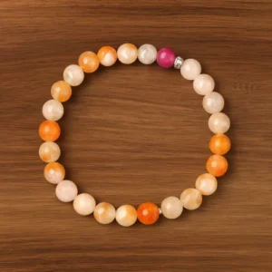 Bracelet Agate De Feu 6mm
