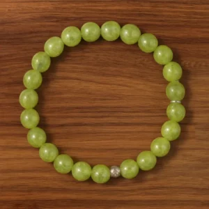 Bracelet Péridot 6mm