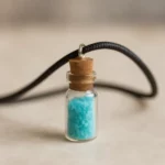 Pendentif fiole phosphorescent