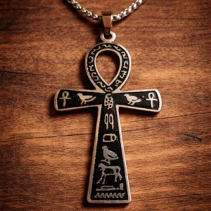 Croix de Ankh argentée